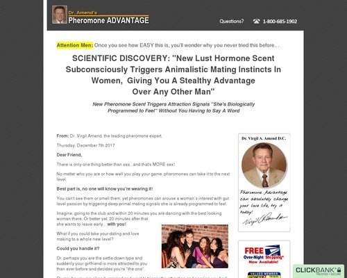 Behold the Money-Making-Magic of Dr. Amend's Pheromone Advantage