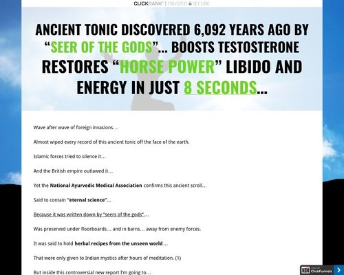 Man Greens - Earn BIG With the T-Boosting Greens Supplement for MEN.